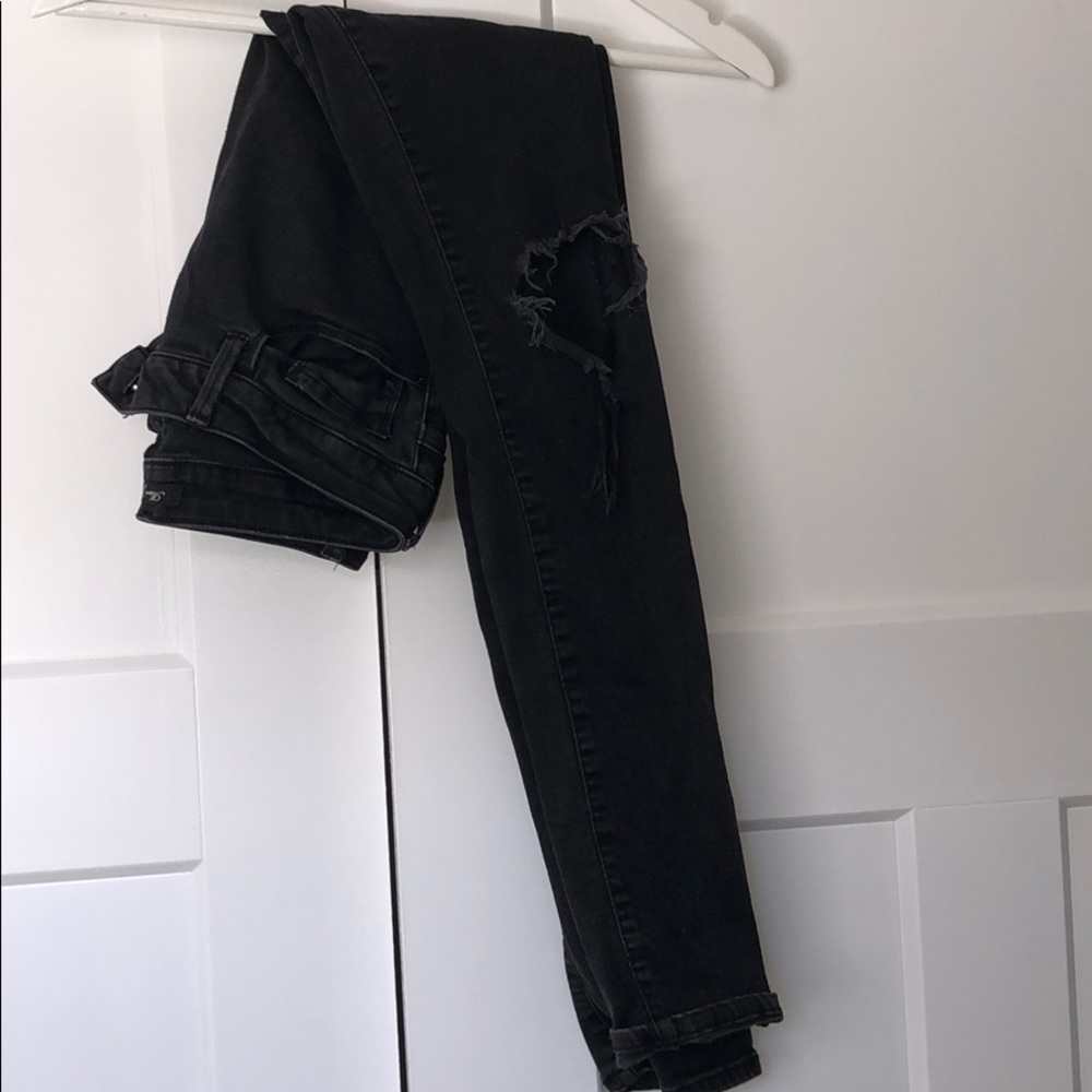 Adriana Light black ripped jeans